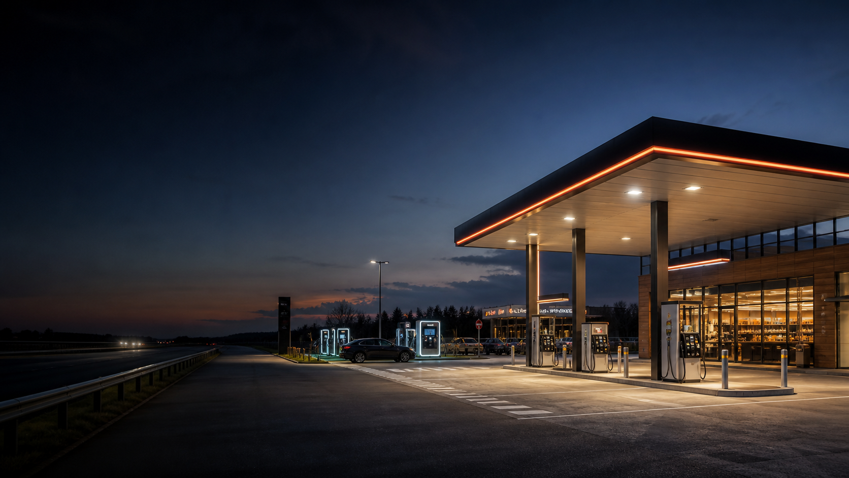 Exemple d’affichage dynamique pour stations-service & aires d’autoroute